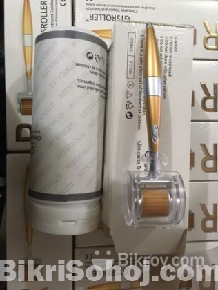 Derma Roller - 0.5mm Golden and White